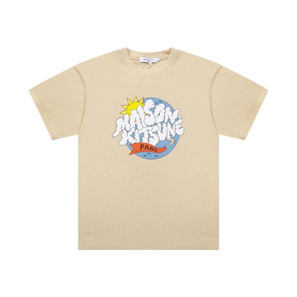 Maison Kitsune Cloud Bubble Print Short Sleeves - Picture 1 of 8